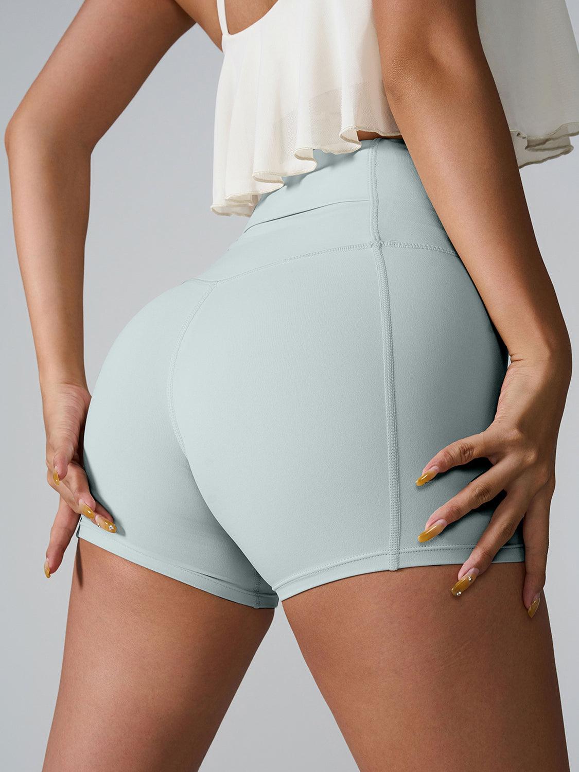 High Waist Active Shorts - Znvia