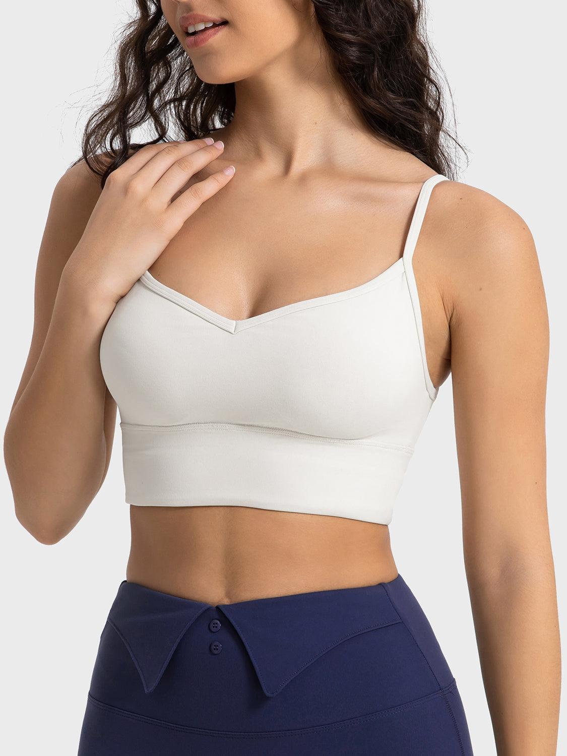 Spaghetti Strap Sport Bra - Znvia