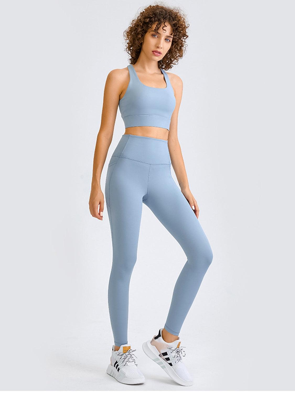 Double Take Square Neck Racerback Cropped Tank - Znvia
