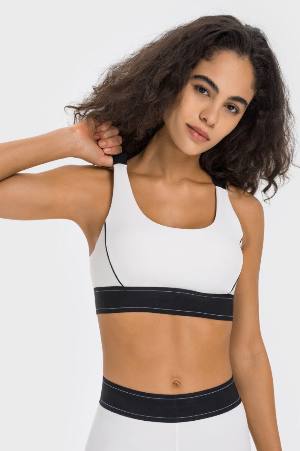 Contrast Sports Bra - Znvia