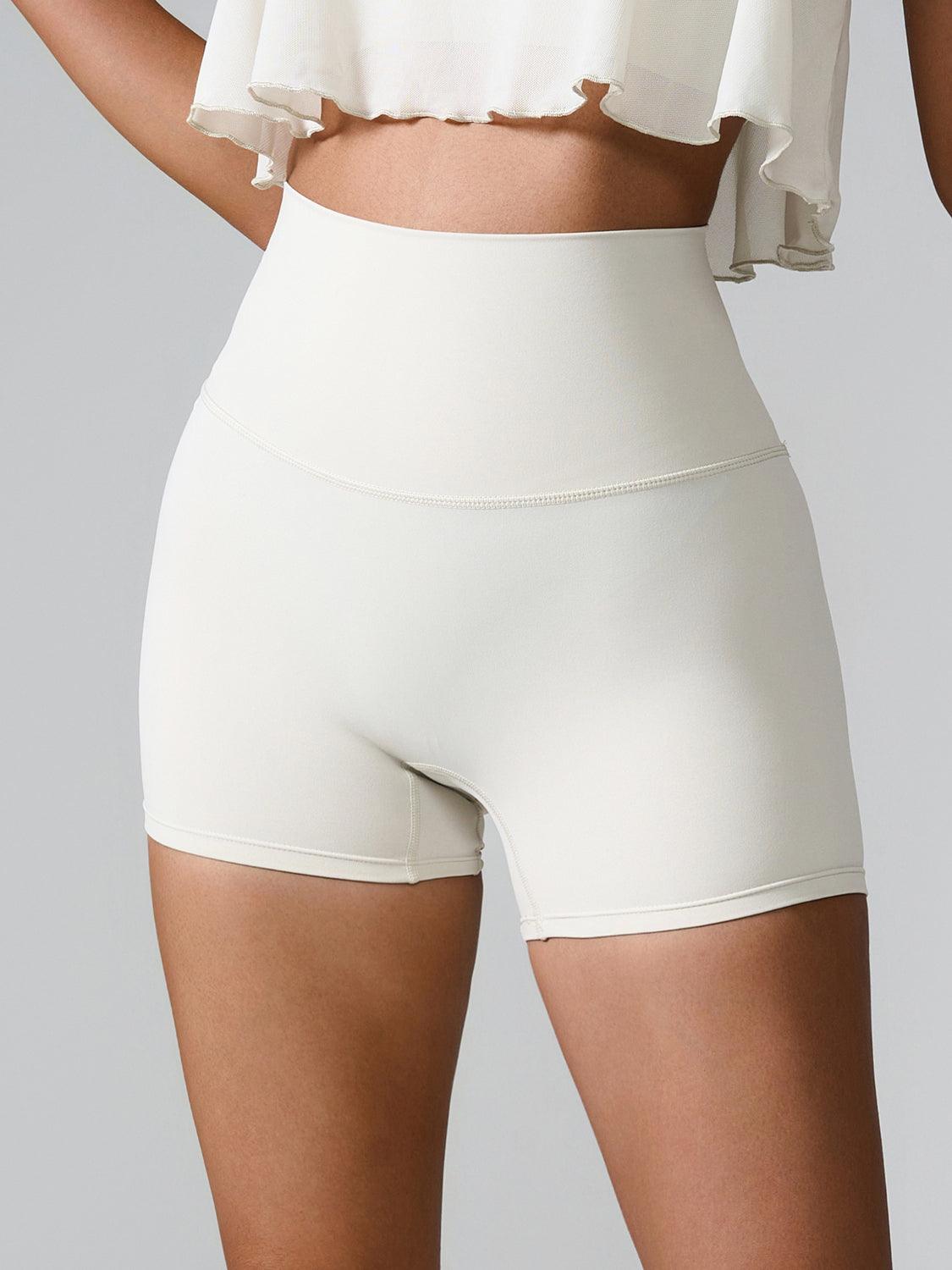 High Waist Active Shorts - Znvia