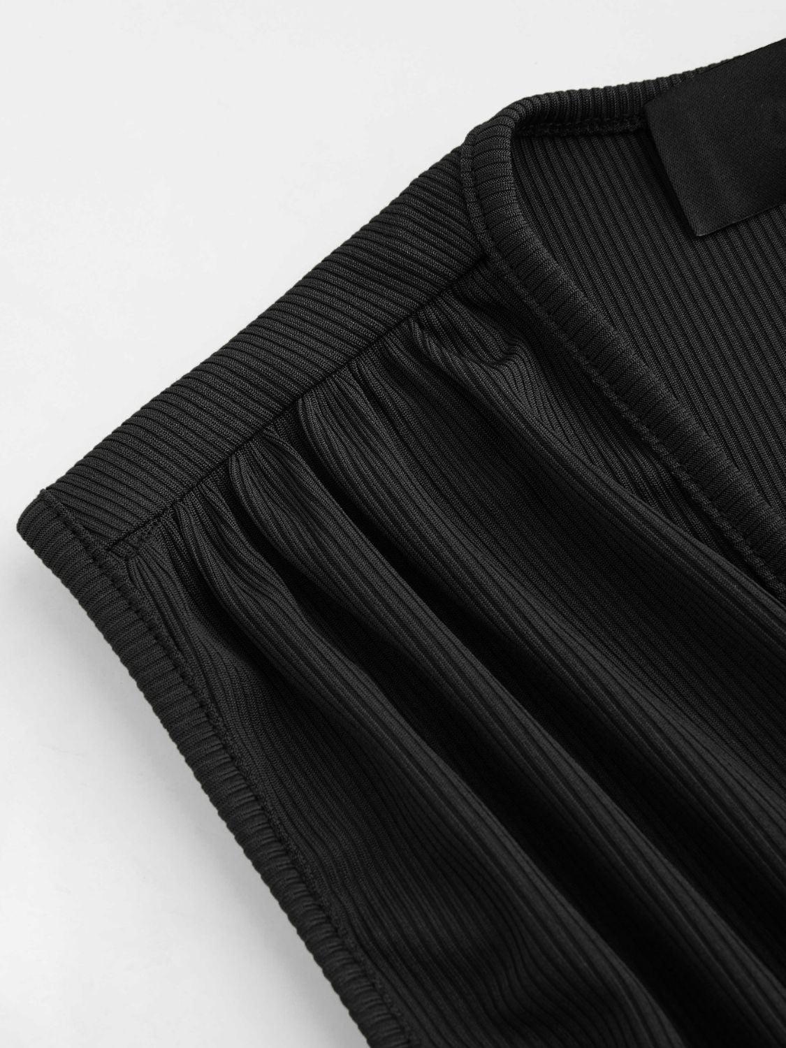 Ruched Plunge Sleeveless Romper - Znvia