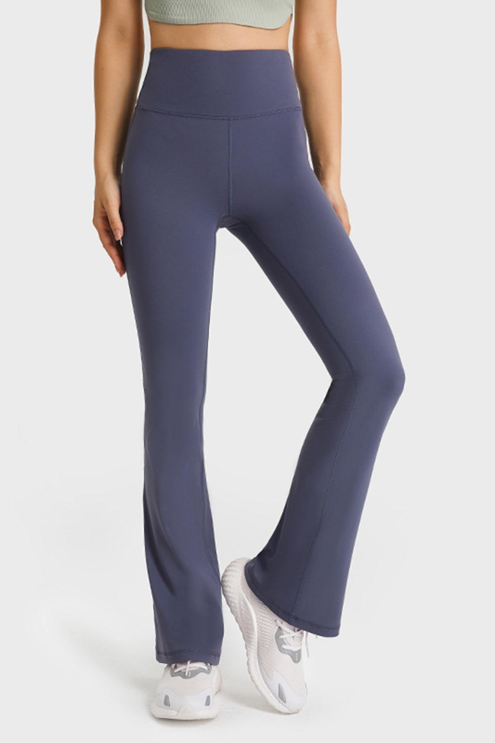 Elastic Waist Flare Yoga Pants – Ultimate Comfort & Style for Your Active Lifestyle - Znvia