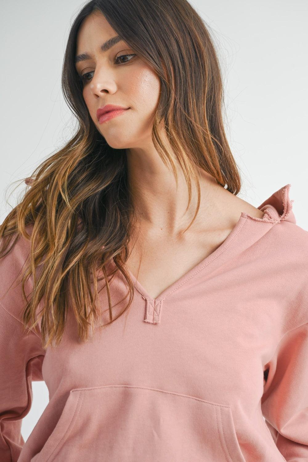 French Terry Hooded Romper - Znvia