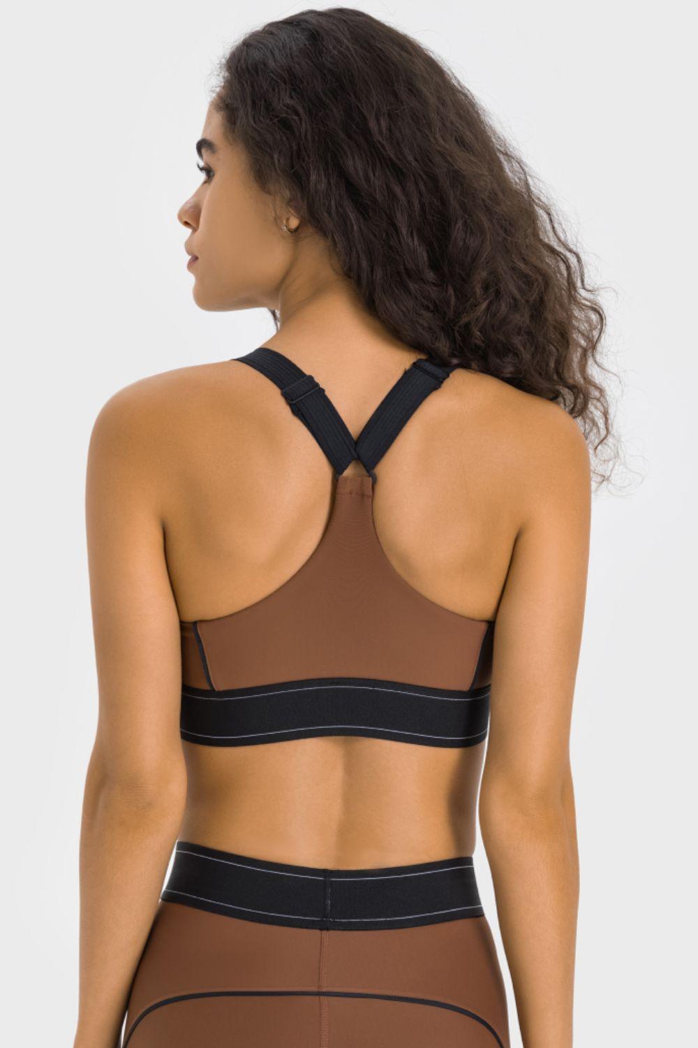 Contrast Sports Bra - Znvia