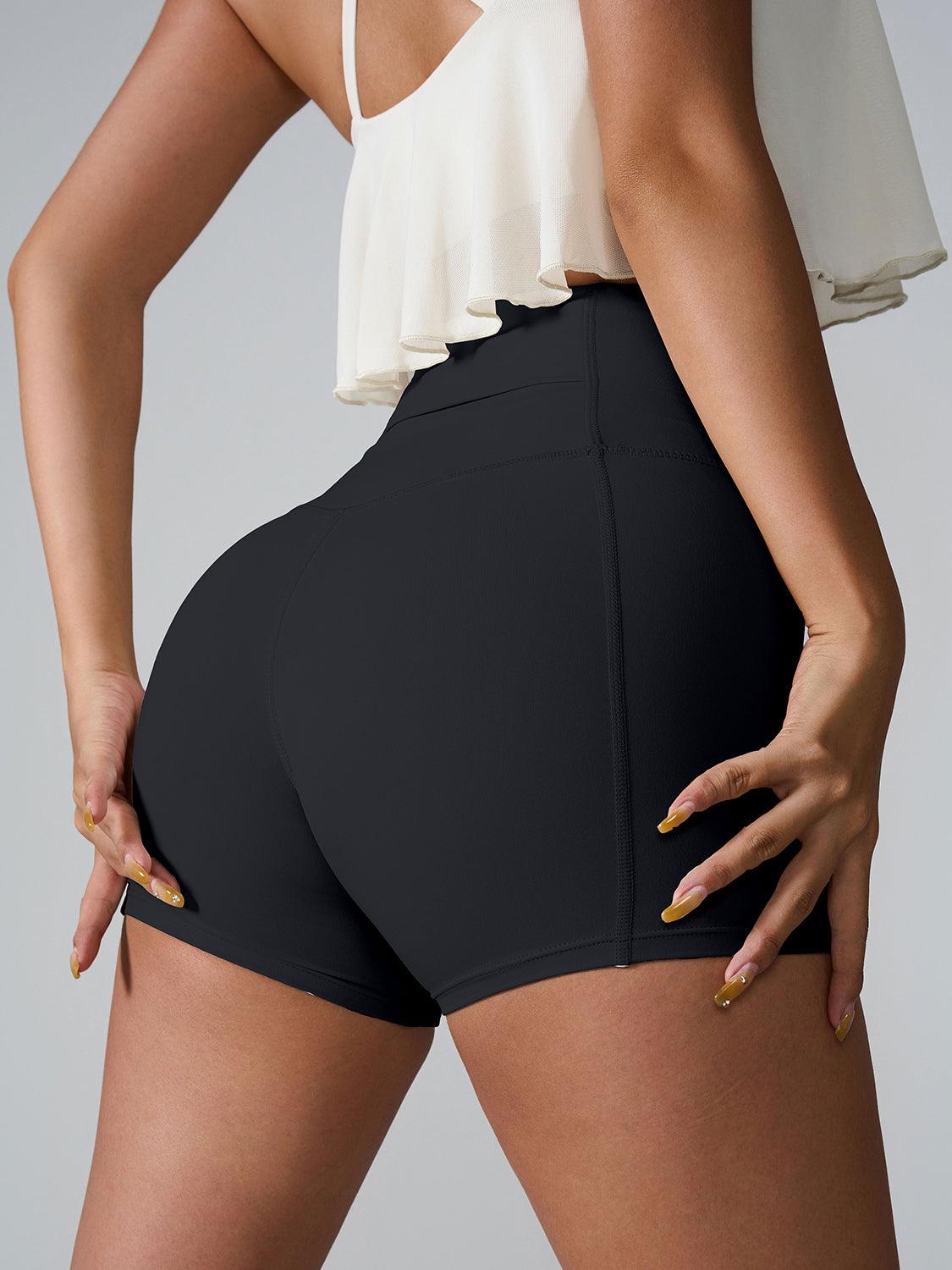 High Waist Active Shorts - Znvia