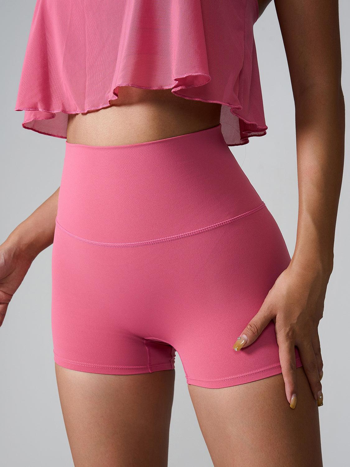 High Waist Active Shorts - Znvia