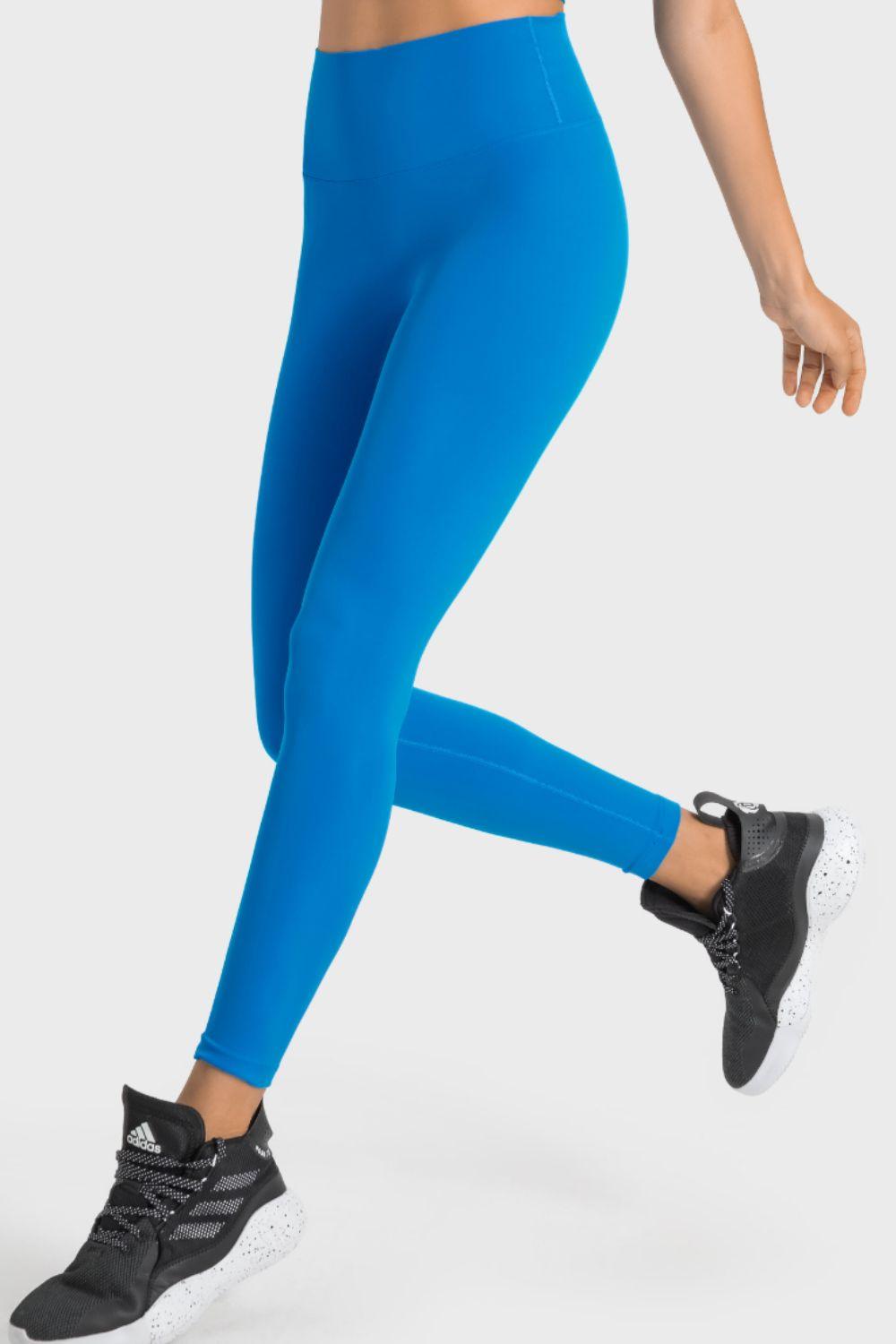 High-Rise Wide Waistband Yoga Leggings – Sculpt, Stretch & Elevate Your Performance - Znvia