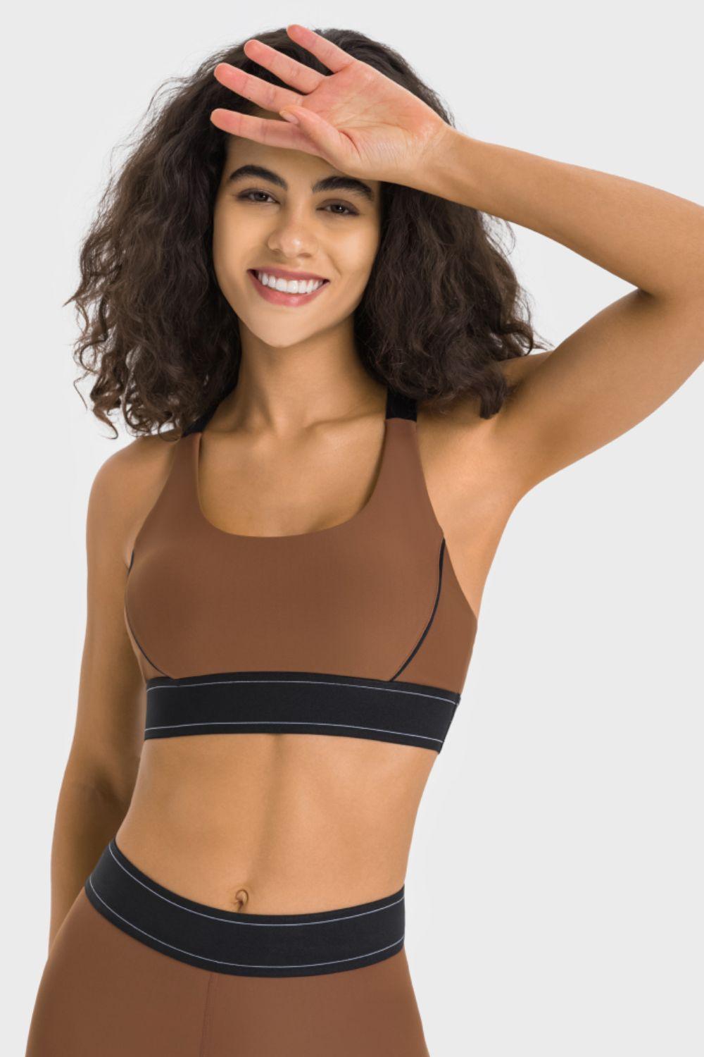 Contrast Sports Bra - Znvia