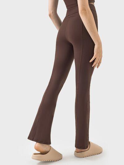 Zipper Detail High Waist Active Pants - Znvia