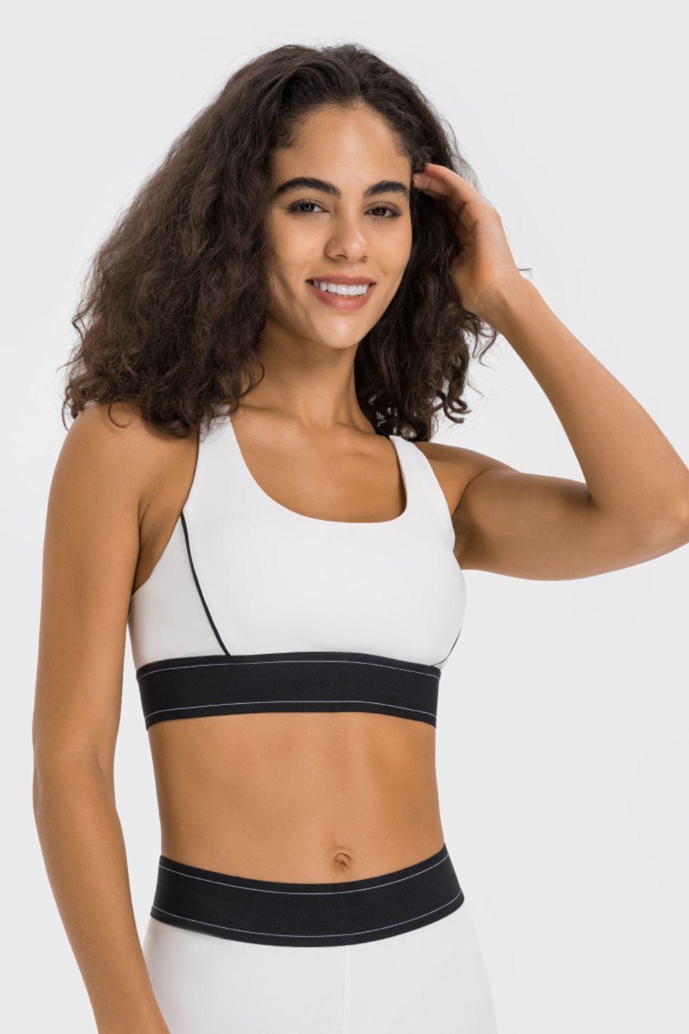 Contrast Sports Bra - Znvia