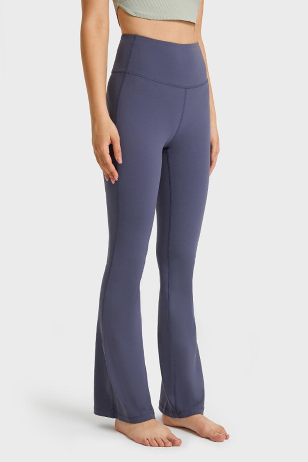 Elastic Waist Flare Yoga Pants – Ultimate Comfort & Style for Your Active Lifestyle - Znvia