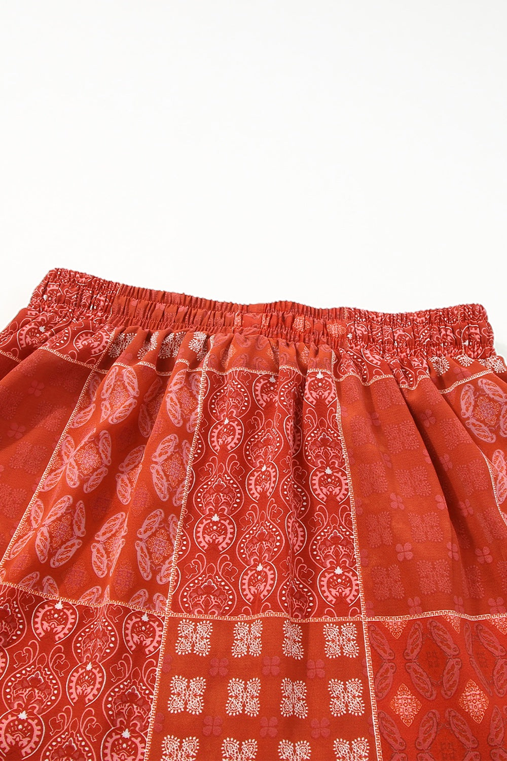 Printed Drawstring Midi Skirt - Znvia
