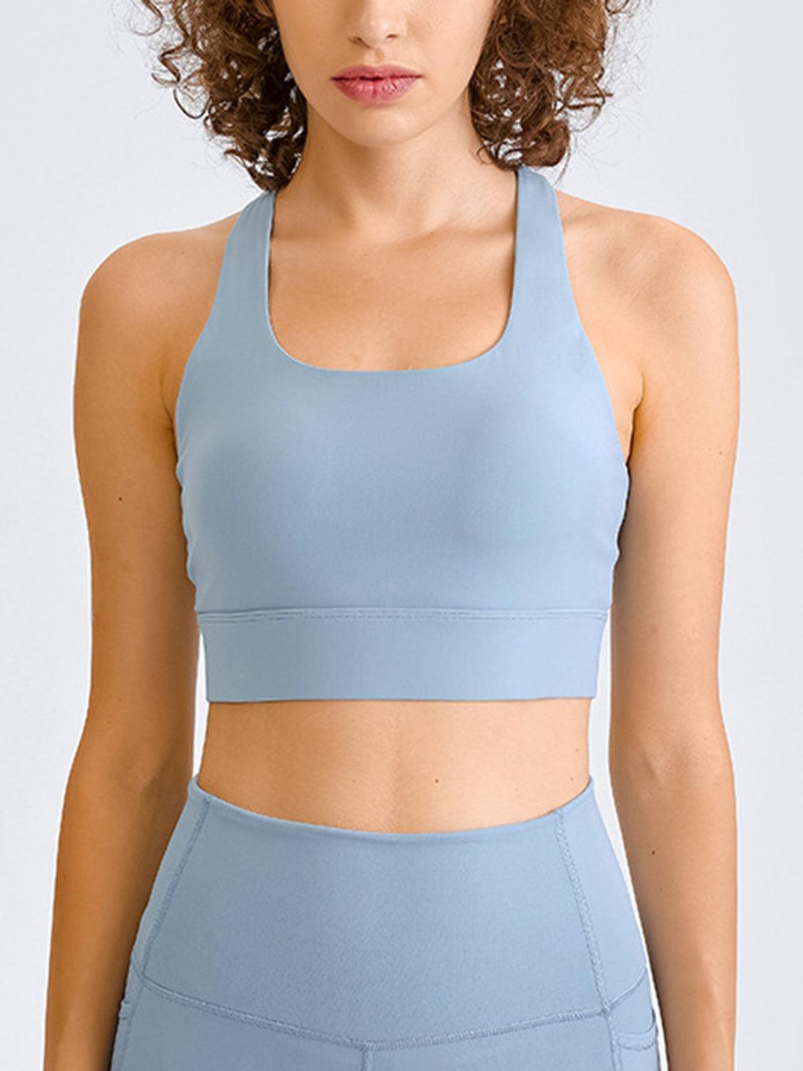 Double Take Square Neck Racerback Cropped Tank - Znvia