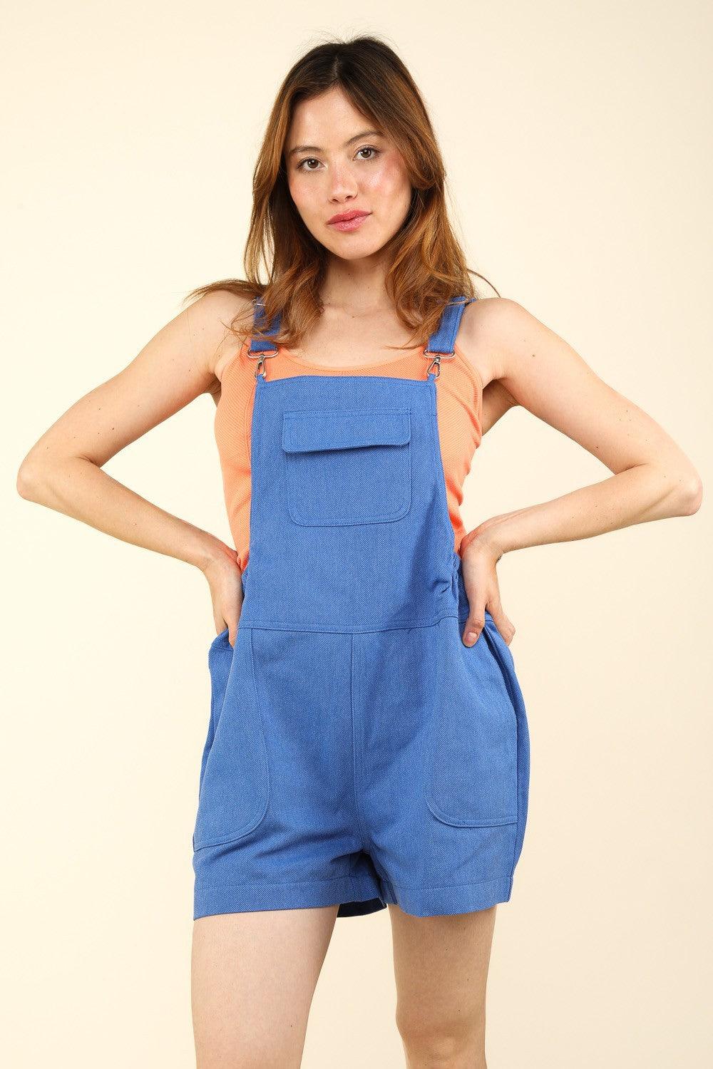 Adjustable Suspender Overalls with Pockets - Znvia