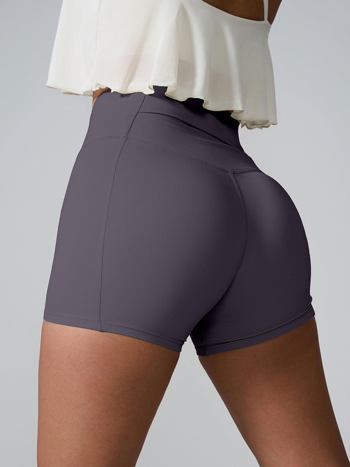 High Waist Active Shorts - Znvia