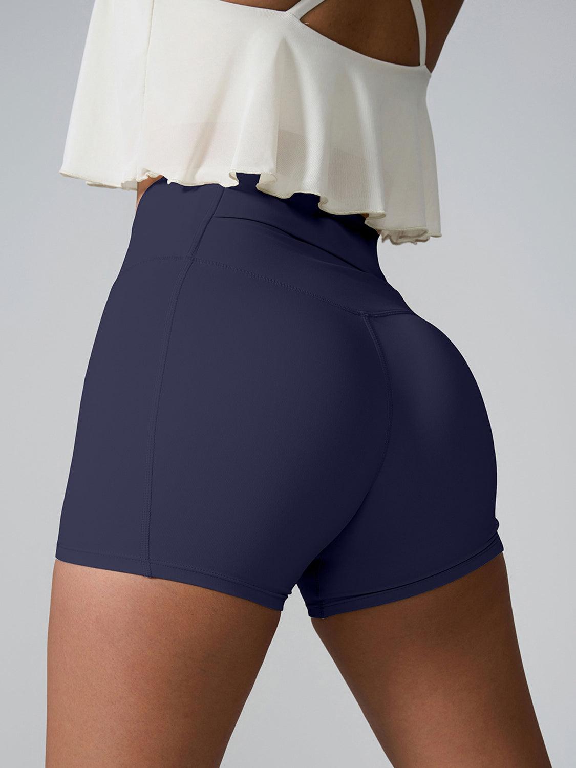 High Waist Active Shorts - Znvia