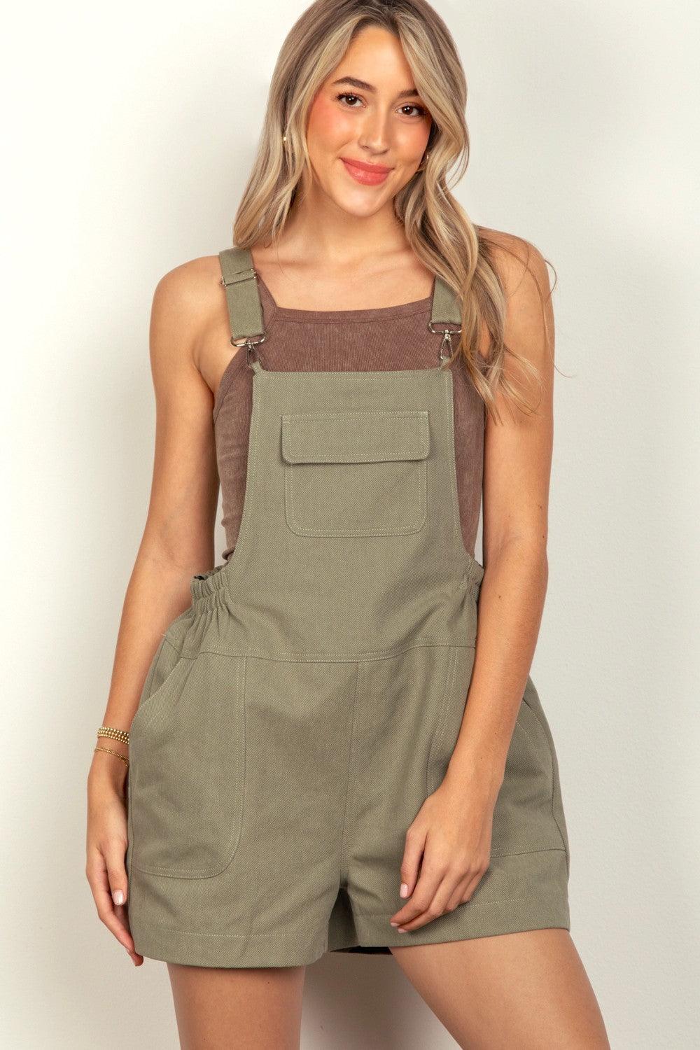 Adjustable Suspender Overalls with Pockets - Znvia
