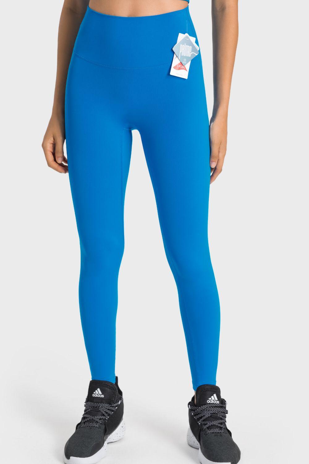 High-Rise Wide Waistband Yoga Leggings – Sculpt, Stretch & Elevate Your Performance - Znvia