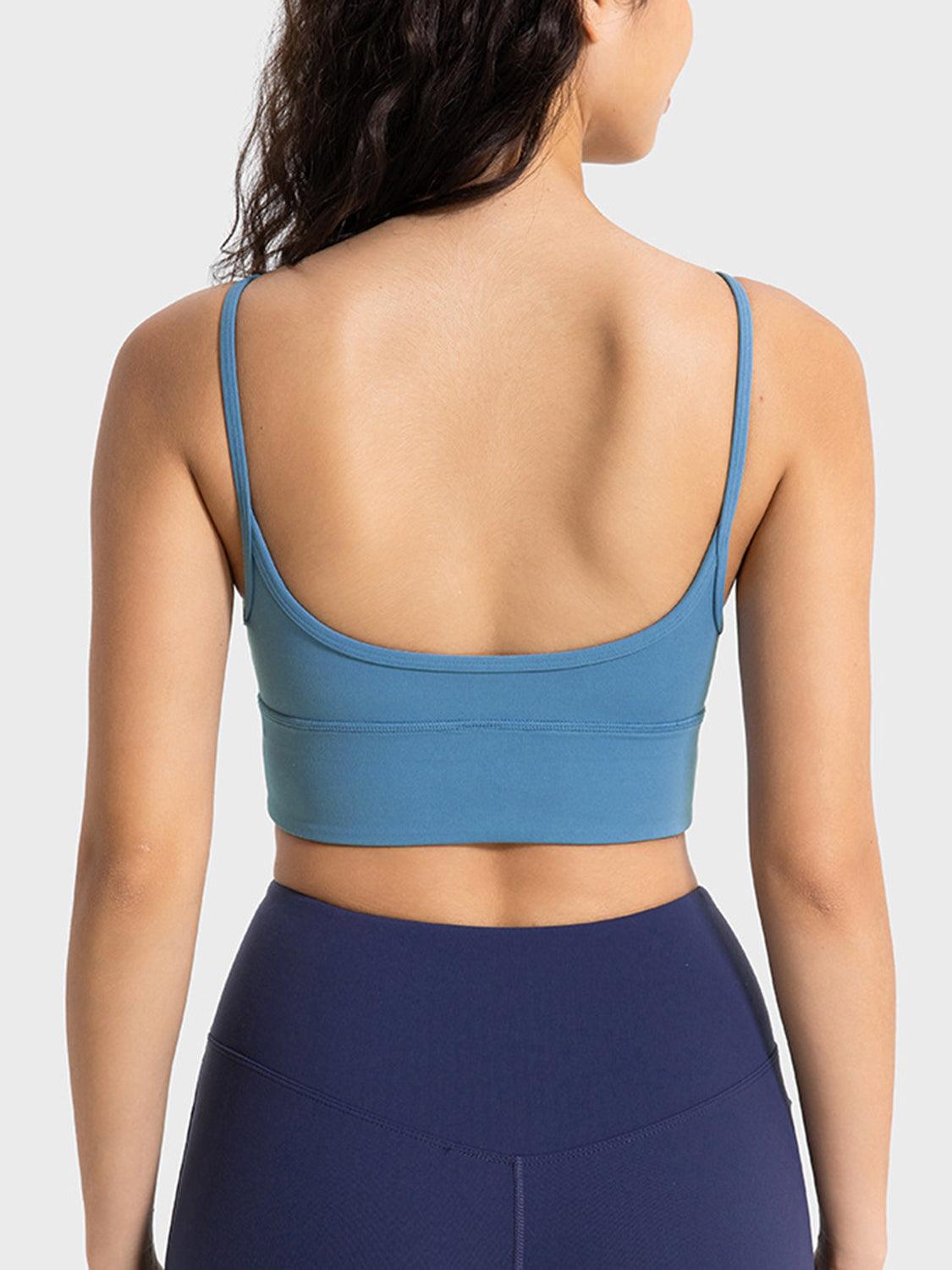 Spaghetti Strap Sport Bra - Znvia