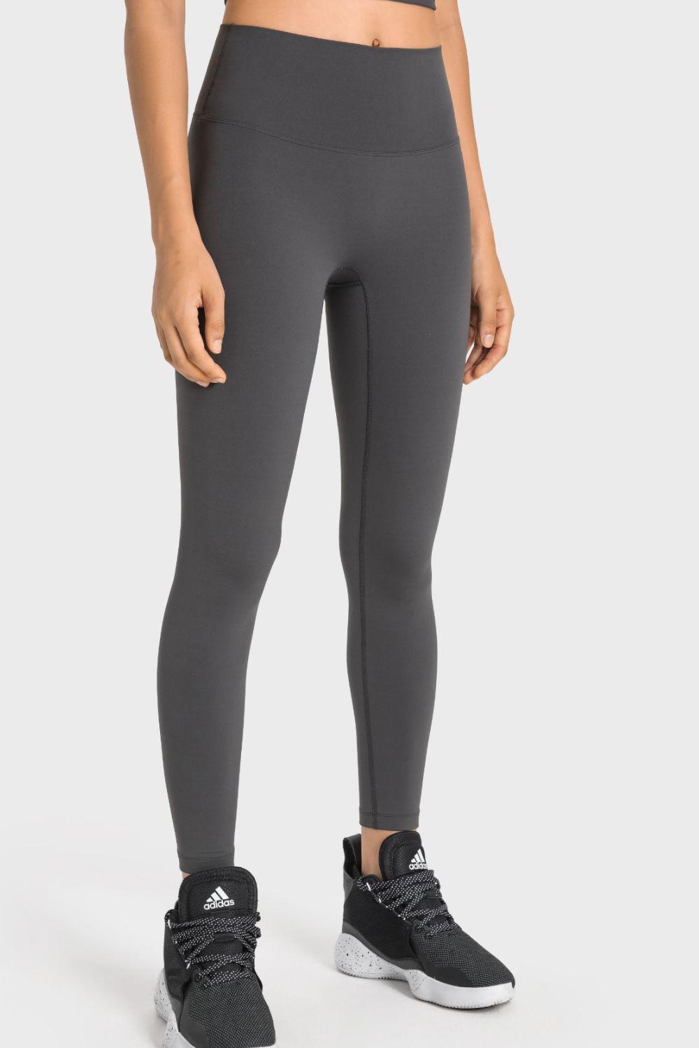 High-Rise Wide Waistband Yoga Leggings – Sculpt, Stretch & Elevate Your Performance - Znvia