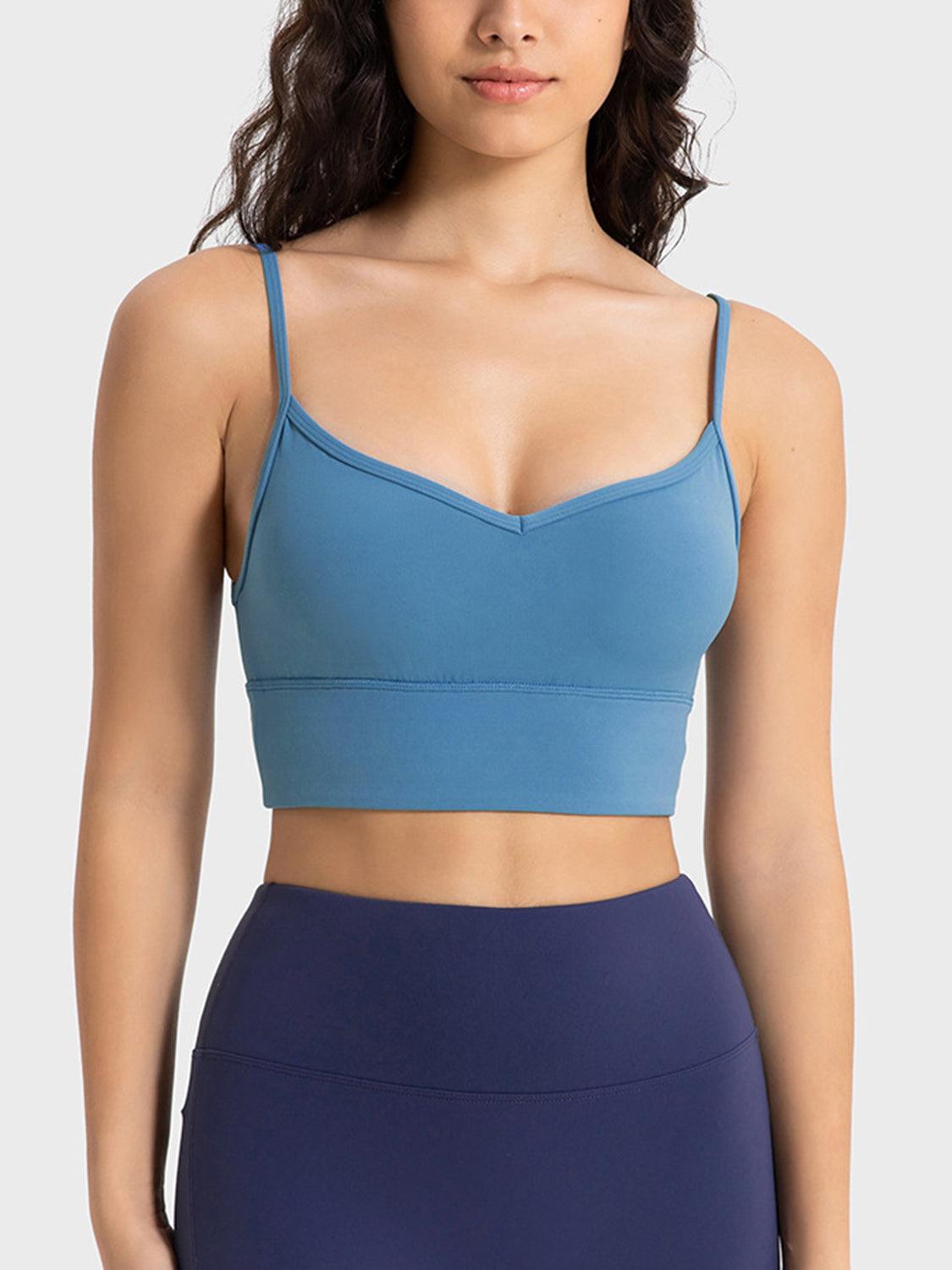 Spaghetti Strap Sport Bra - Znvia