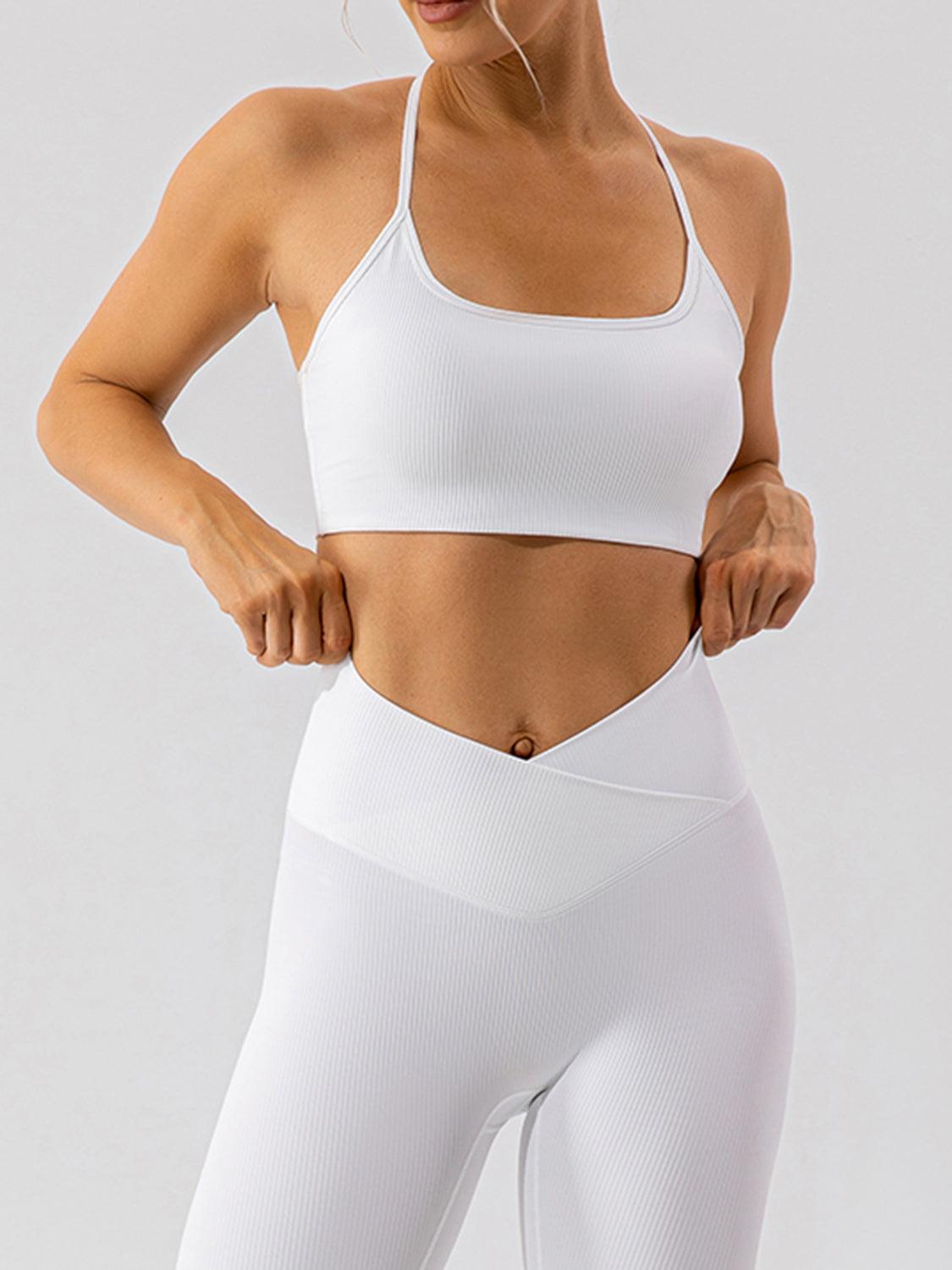Spaghetti Strap Active Bra - Znvia