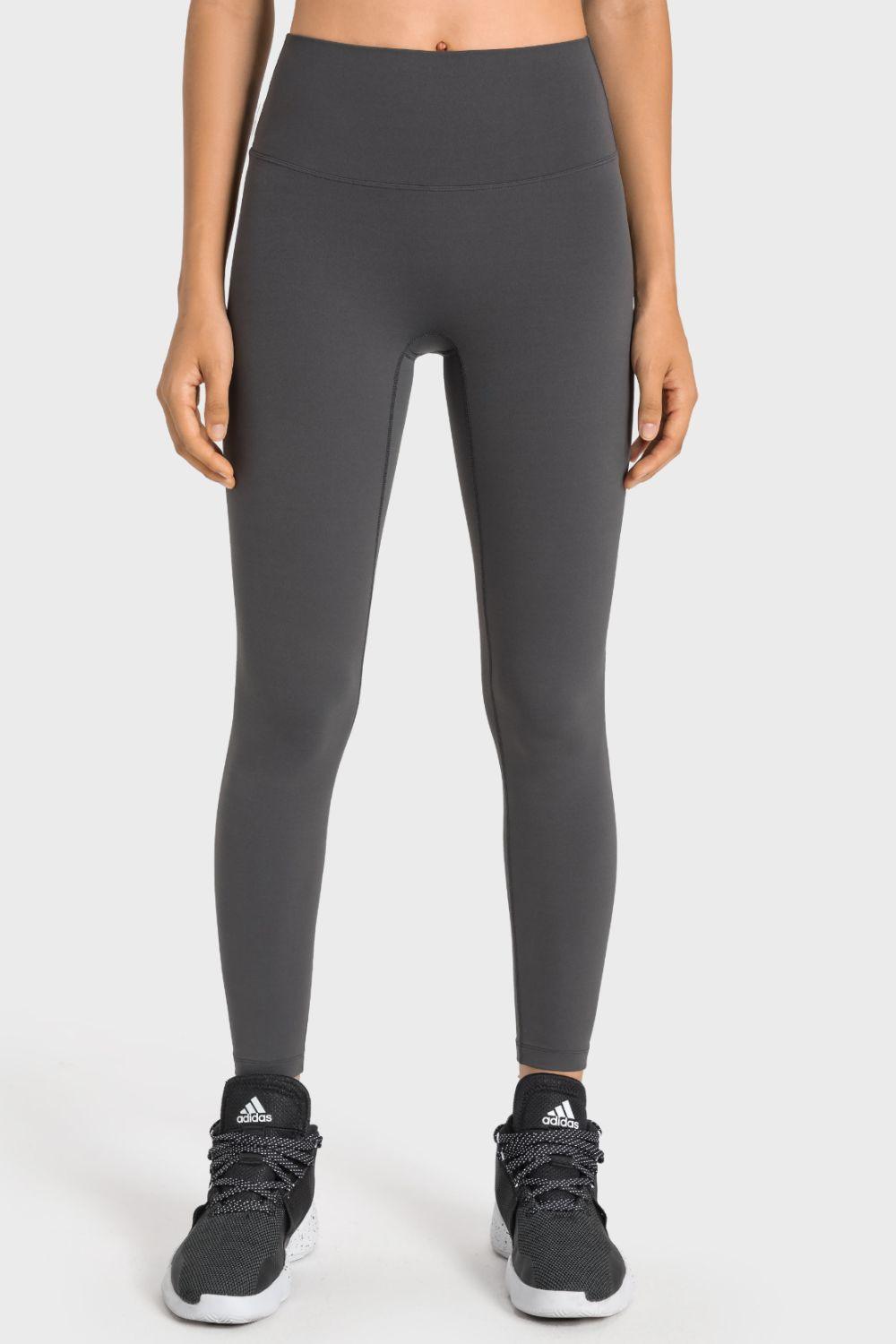 High-Rise Wide Waistband Yoga Leggings – Sculpt, Stretch & Elevate Your Performance - Znvia