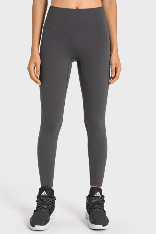 High-Rise Wide Waistband Yoga Leggings – Sculpt, Stretch & Elevate Your Performance - Znvia