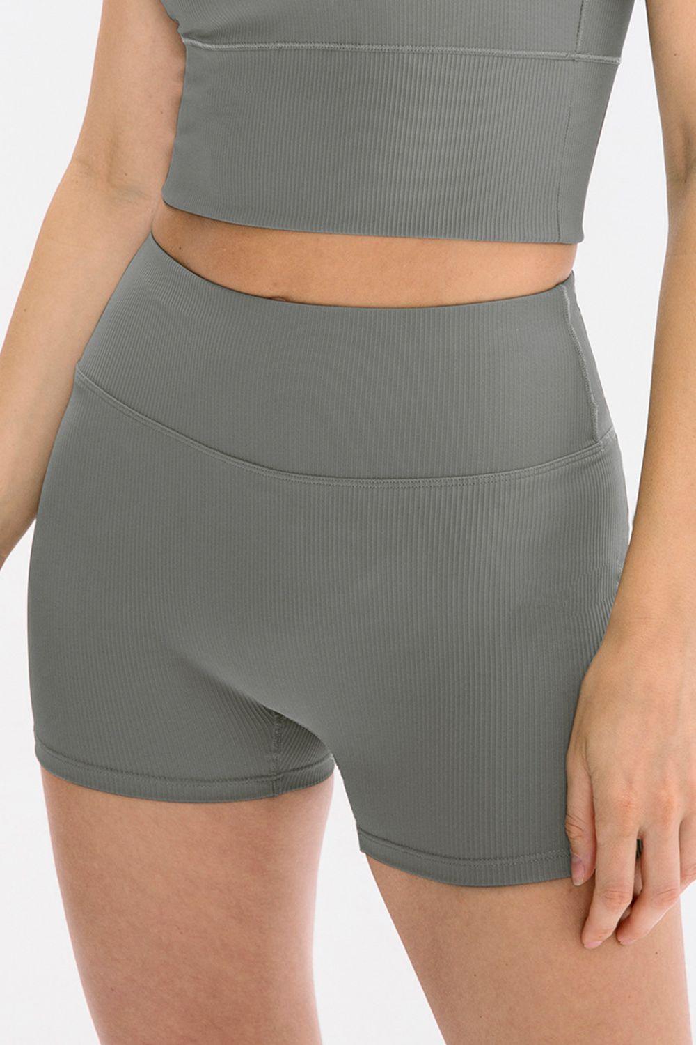 Slim Fit Wide Waistband Sports Shorts – Move with Confidence - Znvia