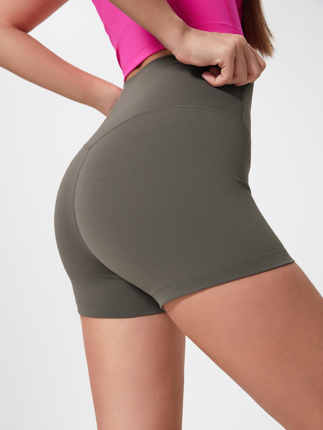 High Waist Active Shorts - Znvia