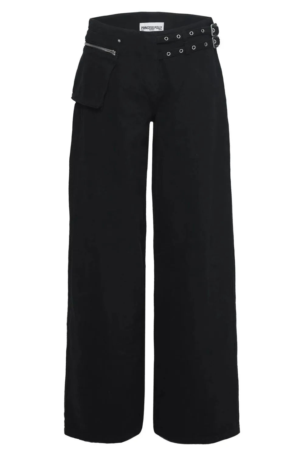 Wide Leg Jeans with Pockets - Znvia