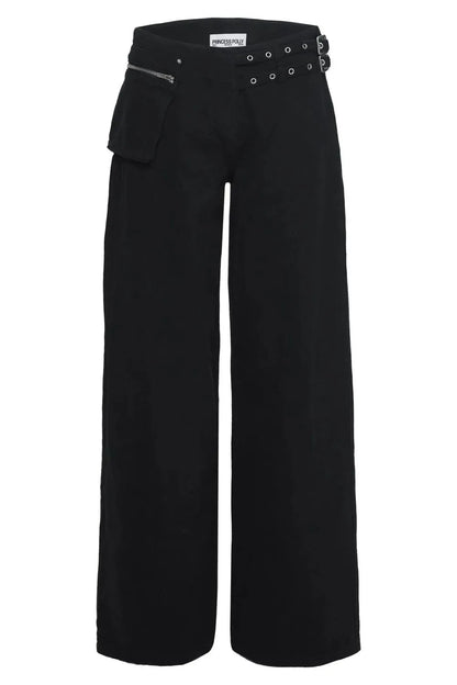 Wide Leg Jeans with Pockets - Znvia