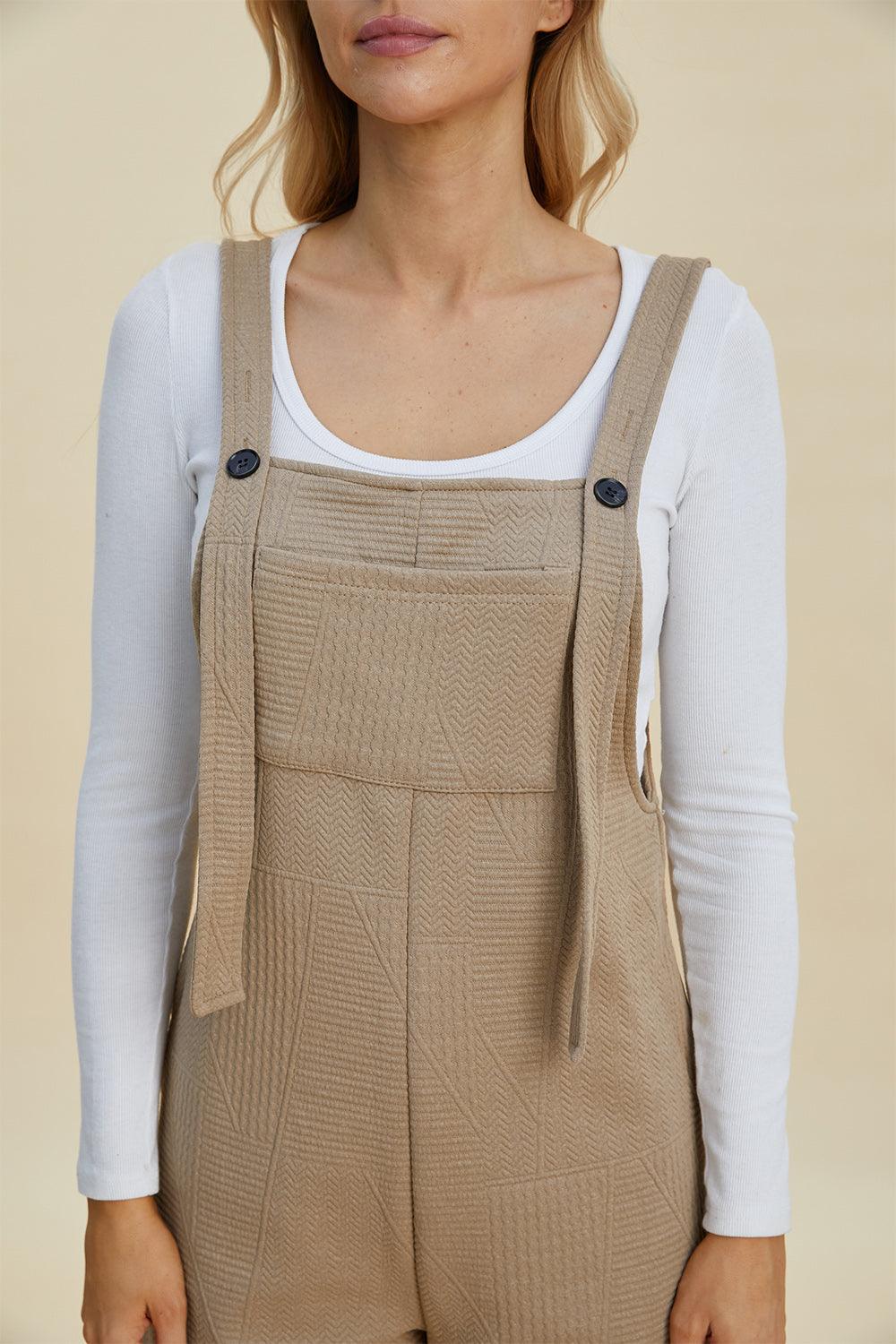 Full Size Texture Sleeveless Romper – Effortless Style & Comfort - Znvia