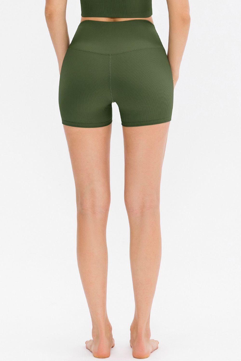Slim Fit Wide Waistband Sports Shorts – Move with Confidence - Znvia