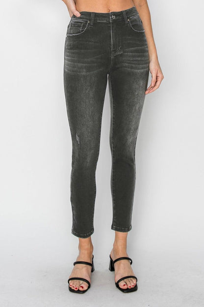 Full Size High Rise Ankle Skinny Jeans – Elevate Your Style with Confidence! - Znvia