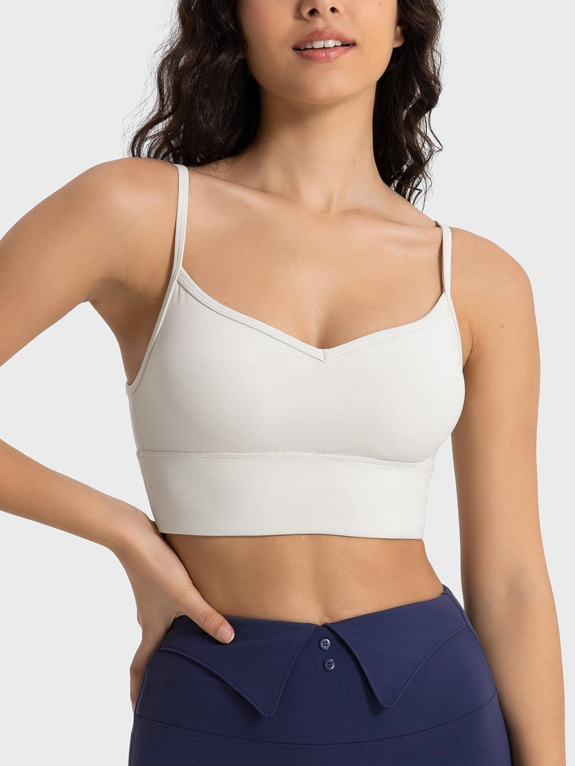 Spaghetti Strap Sport Bra - Znvia