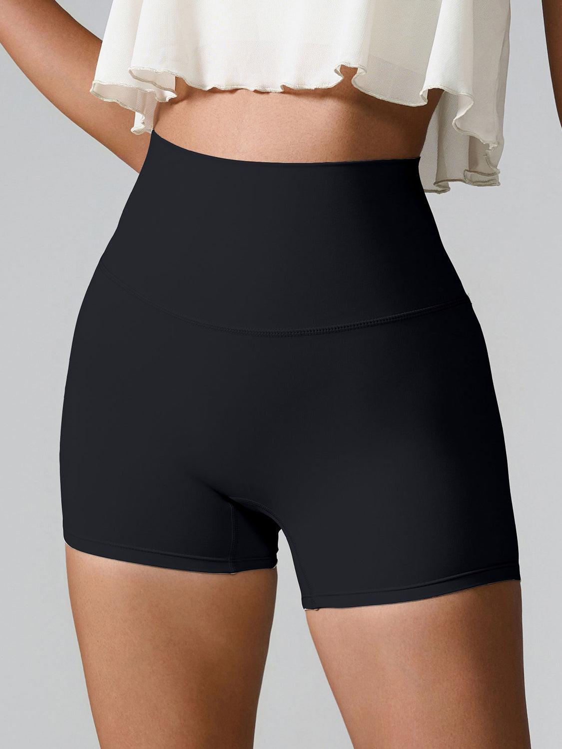 High Waist Active Shorts - Znvia