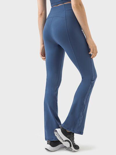 Zipper Detail High Waist Active Pants - Znvia