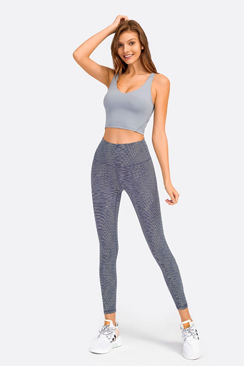 Deep V-Neck Crop Sports Bra – Sleek, Supportive & Stylish - Znvia