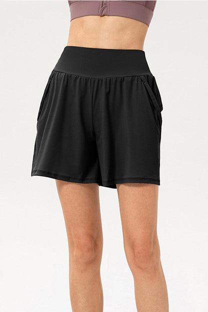 Pocketed Elastic Waist Active Shorts – Performance, Comfort & Style in One! - Znvia