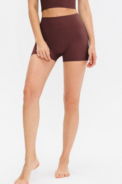 Slim Fit Wide Waistband Sports Shorts – Move with Confidence - Znvia