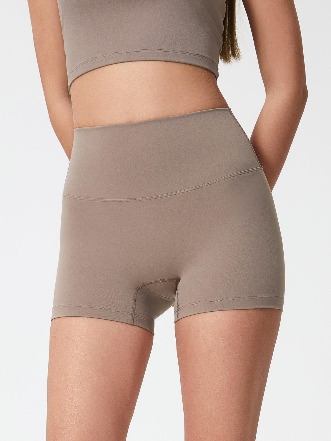 High Waist Active Shorts - Znvia