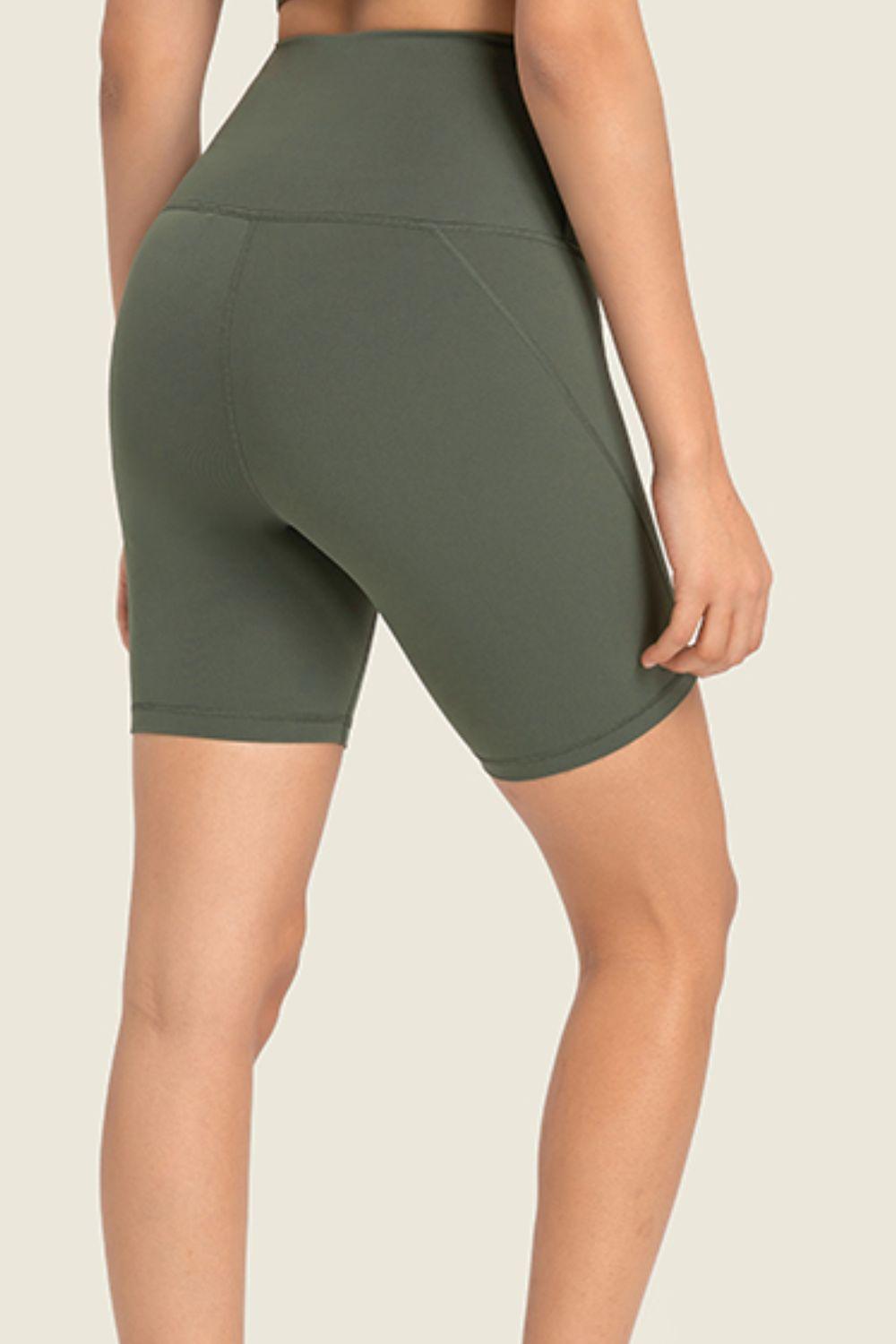 Seamless High-Rise Wide Waistband Biker Shorts – Second-Skin Comfort for Every Move - Znvia