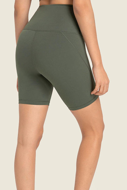 Seamless High-Rise Wide Waistband Biker Shorts – Second-Skin Comfort for Every Move - Znvia