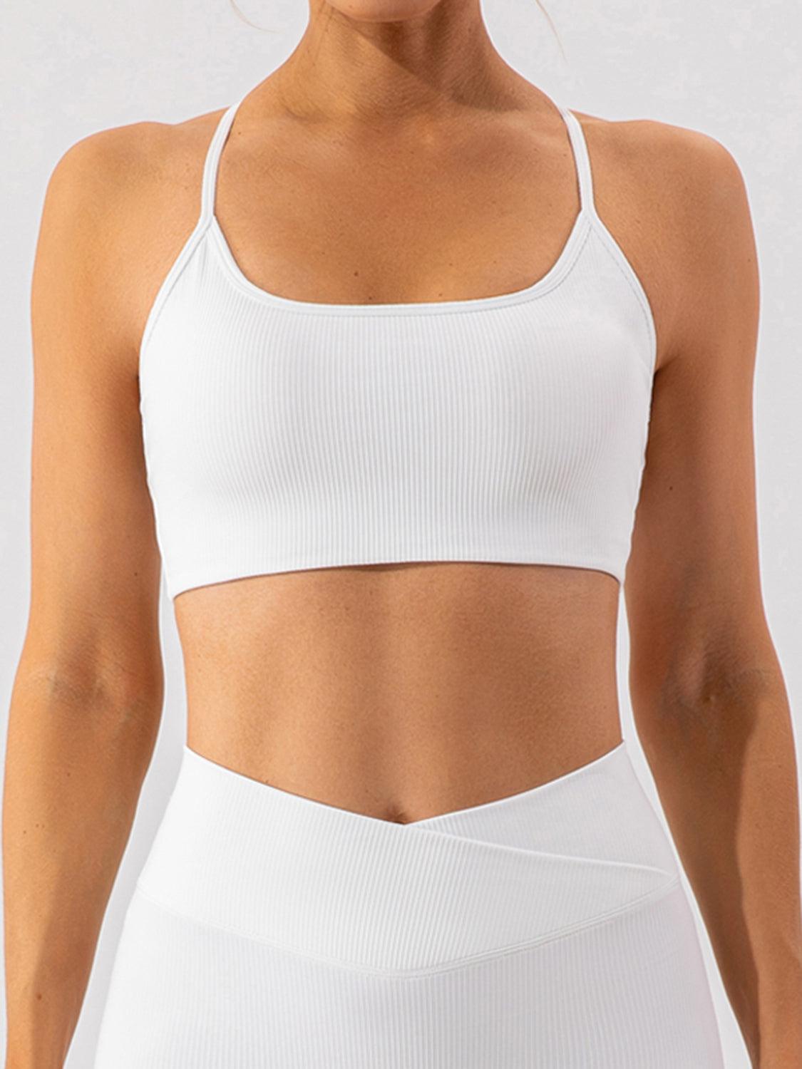 Spaghetti Strap Active Bra - Znvia