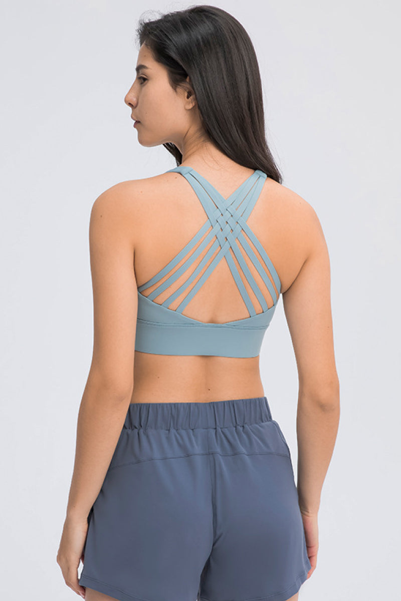 Eight Strap Sports Bra – Stylish, Supportive & Sweat-Wicking - Znvia