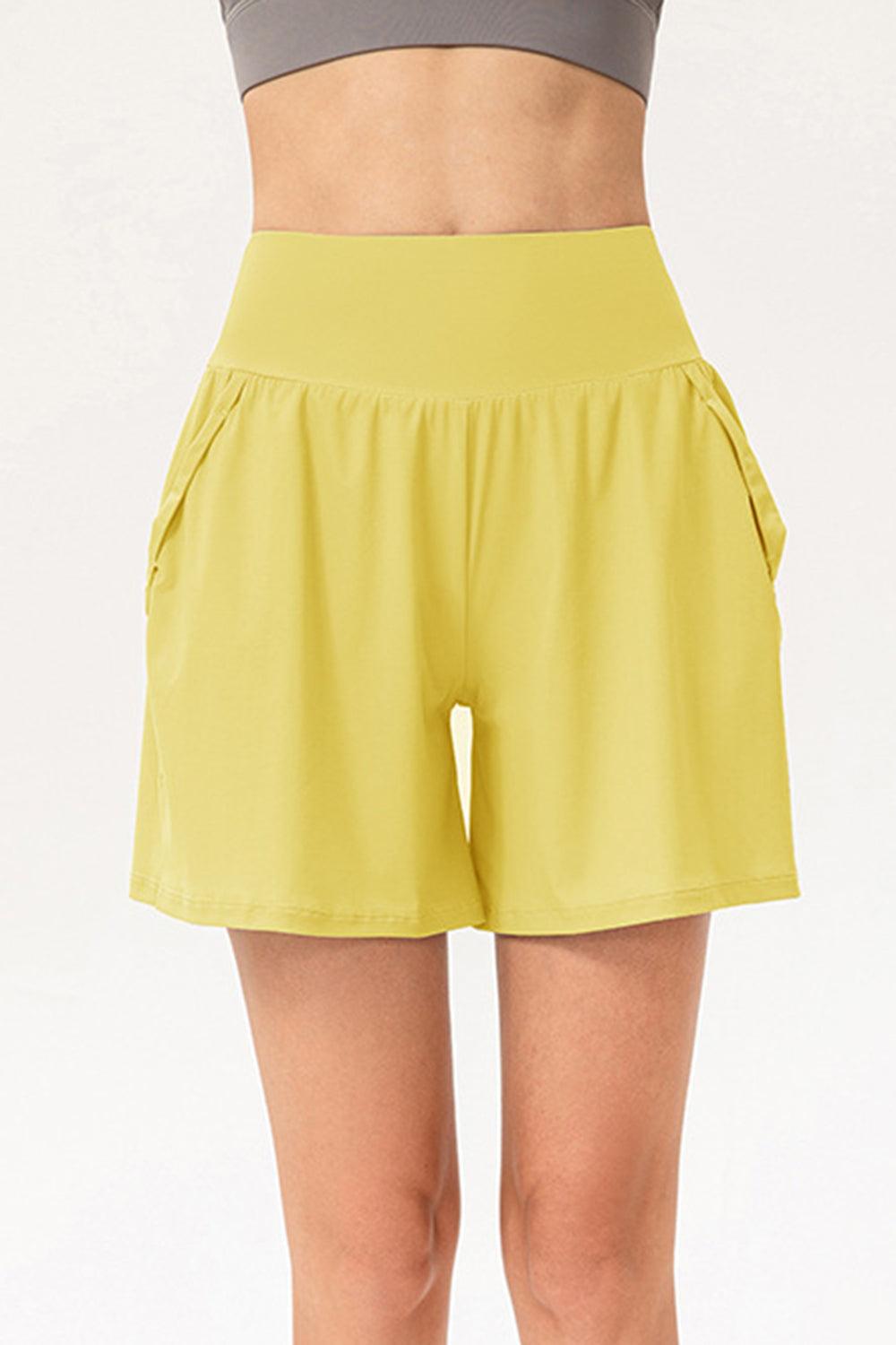 Pocketed Elastic Waist Active Shorts – Performance, Comfort & Style in One! - Znvia