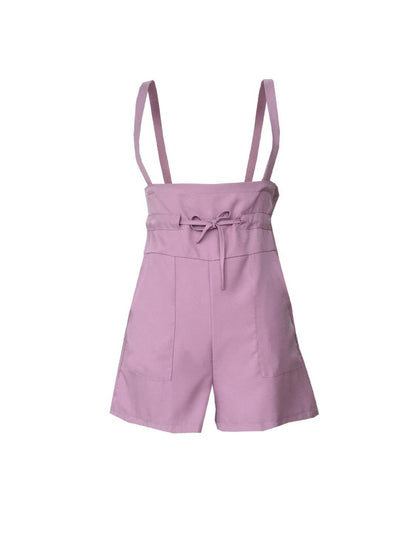 Drawstring Wide Strap Overalls with Pockets – Effortless Comfort & Style - Znvia