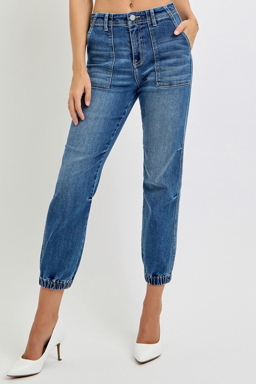 Full Size High Rise Ankle Jogger Jeans – Your New Go-To for Effortless Style & Comfort! - Znvia